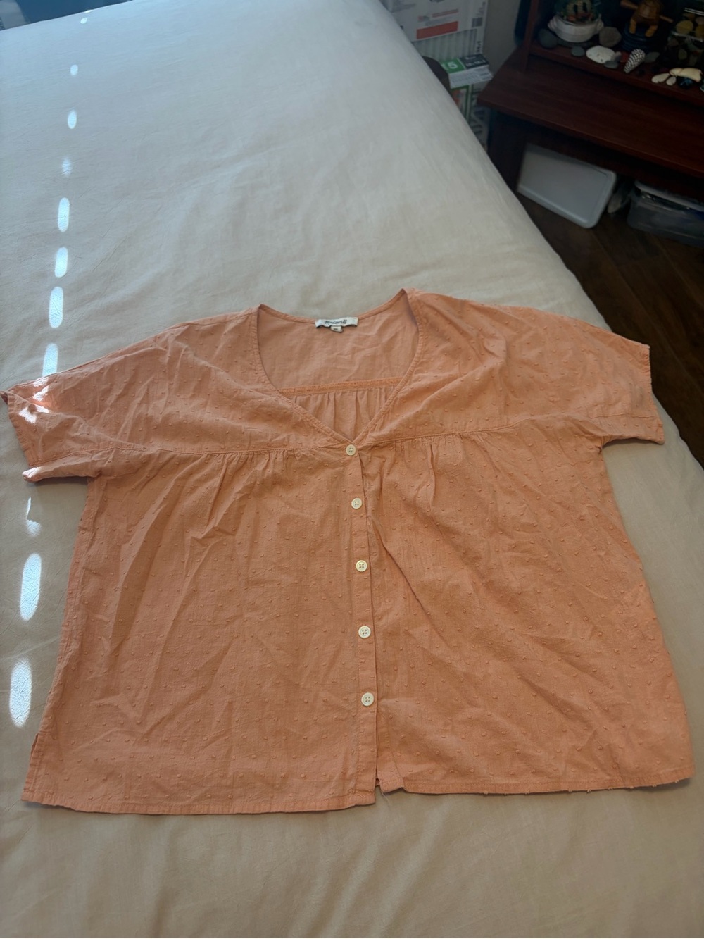 Madewell blouse peach/pink size XS